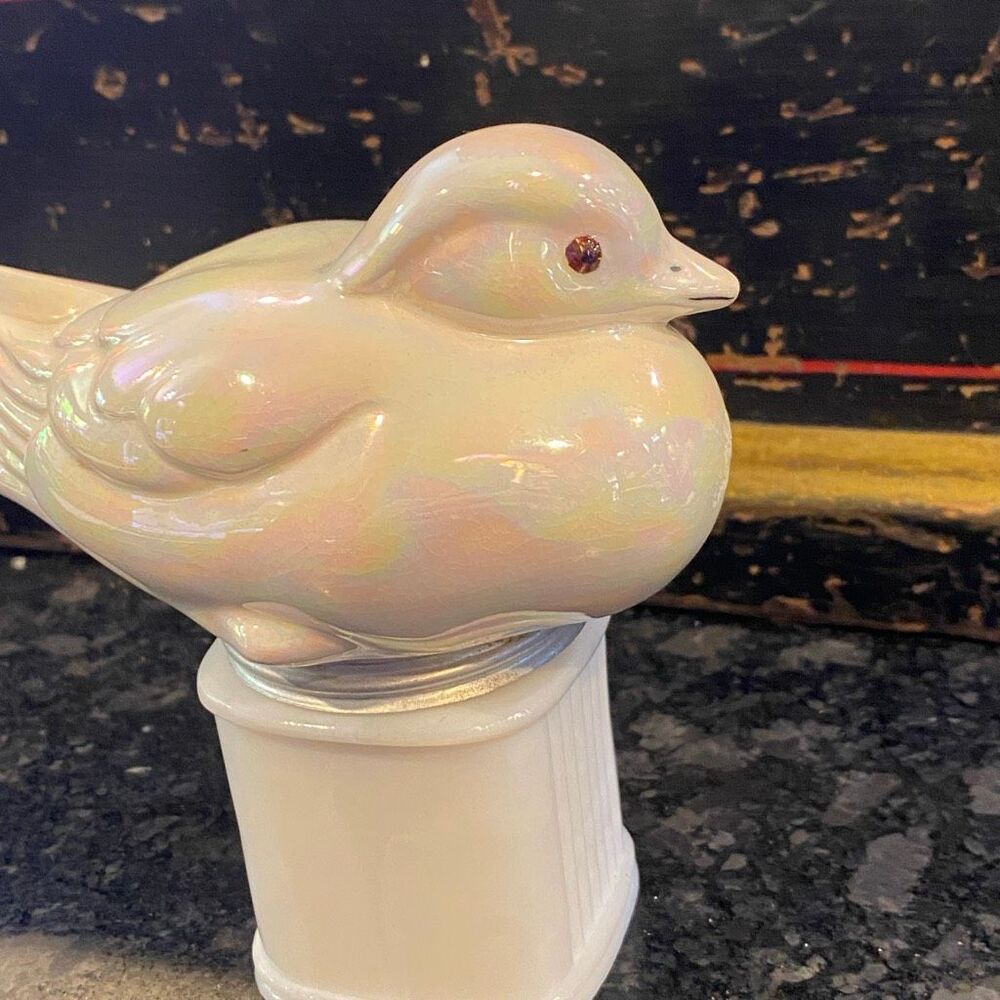 Vintage Iridescent Dove Ceramic